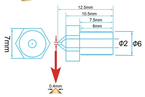 Spíss 0.4mm, 1.0mm